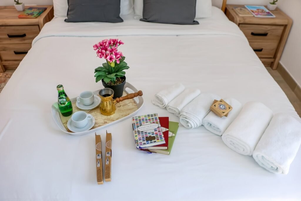 Welcome tray on arrival