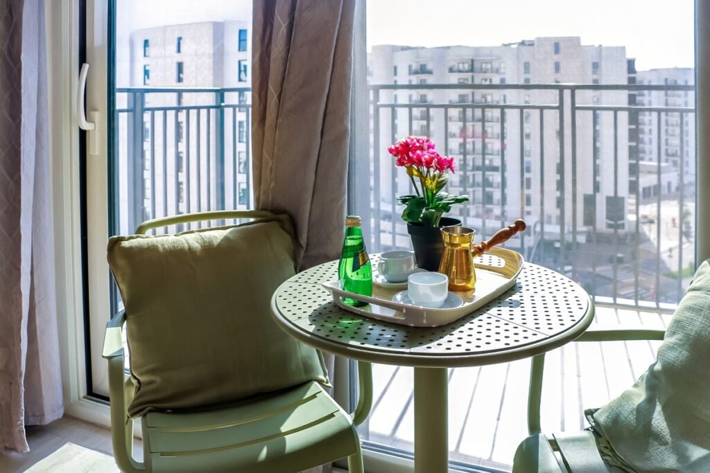 Inside the apartment