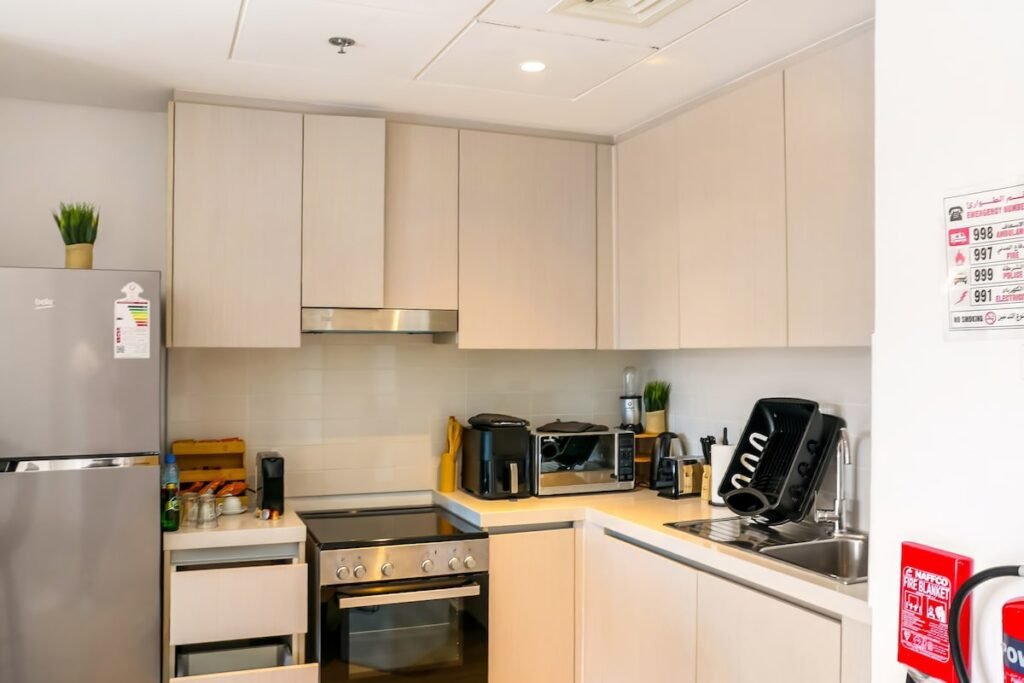 Inside the apartment